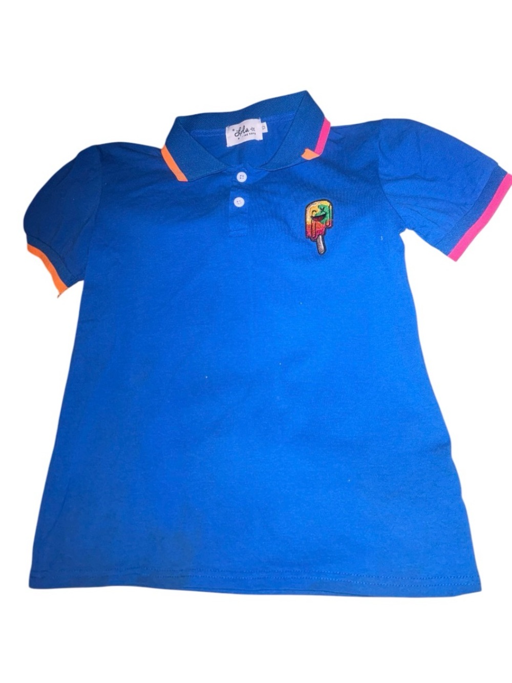 EUC Never worn Lola and The Boys Size 12 Popsicle Polo Shirt Trendy